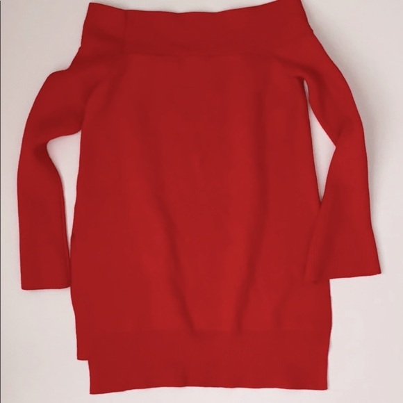 Anthropologie Elise Ribbed Tunic In Red - Picture 9 of 9